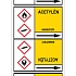 Značení potrubí, acetylén